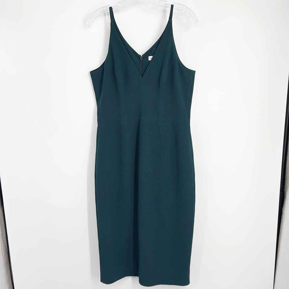Dress the Population Lyla Dress Midi Dress Body Con Pine Green size large - Picture 5 of 16